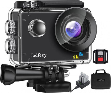 Akciókamera 4K WiFi-vel, Távirányítóval, Sportkamera Töltővel és 1×1350 mAh Akku - Outlet24