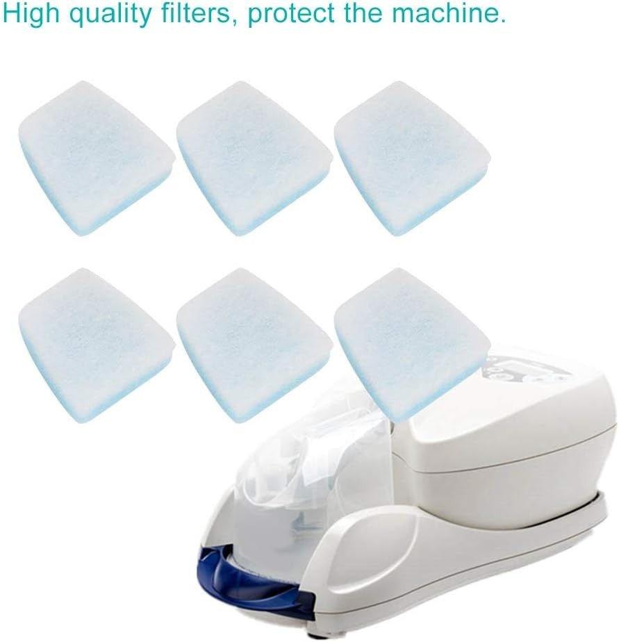 Alvási Apnoé Professzionális CPAP Gép Szűrők ResMed S7 S8 Sorozathoz, 5 darab, Kék és Fehér - Outlet24