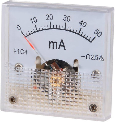 Ampermérő műszer 85 °C1 Analóg 50mA - Outlet24