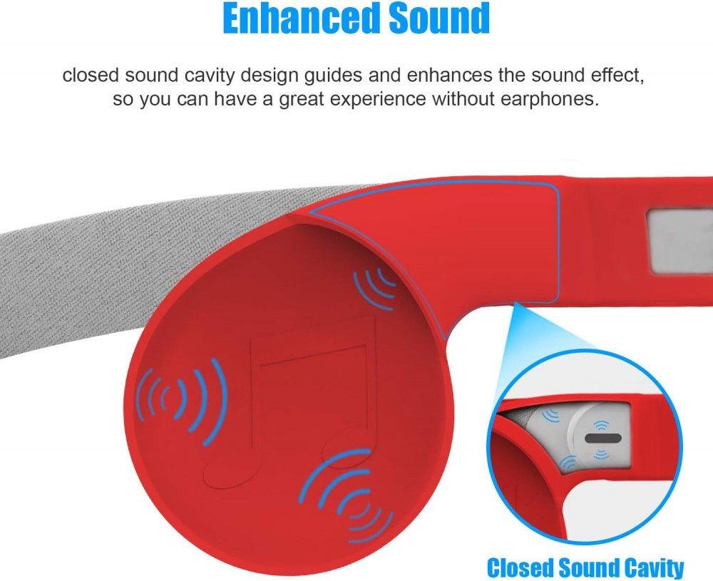 AMVR Szilikon Fülvédők Quest 2 VR Fejhallgatóhoz, Hangminőség Javító Kiegészítők, Piros - Outlet24