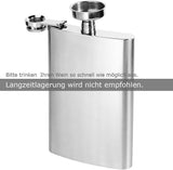 Anpro Edelstahl Flachmann Készlet Trichterrel és 4 Schnapsglassal, 10 oz. 285ml, Ezüst Újracsomagolt termék - Outlet24