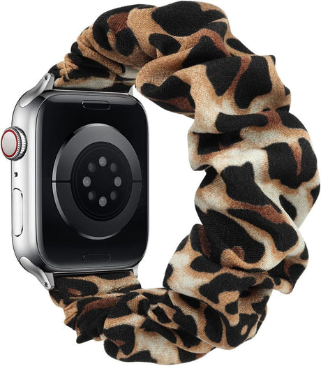 Apple Watch (38mm/40mm/41mm) Leopárd Mintás Rugalmas Óraszíj, L-es Újracsomagolt termék - Outlet24