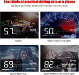 Autós HUD Kijelző OBD2 & GPS 3.5" Sebességmérő Vízhőmérséklet Figyelmeztetések - Outlet24