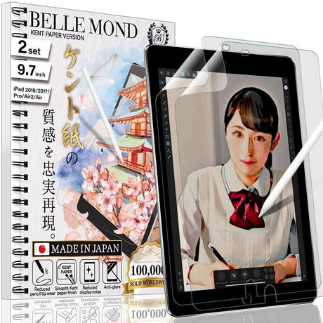 Bellemond - 2 SZETT - Japán Smooth Kent papír képernyővédő fólia, kompatibilis iPad 9,7" - Outlet24