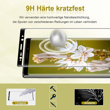 Bodyguard 2db Edzett Üveg Képernyővédő Samsung Galaxy Note 9-hez, 9H, Teljes Fedés - Outlet24