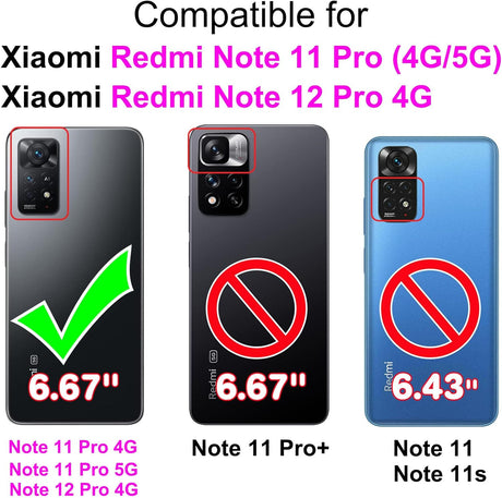 Bőr Tok, Xiaomi Redmi Note 11 Pro 5G , Kártyatartóval és Állvánnyal - Outlet24