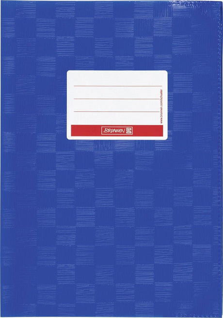 Brunnen A5-es jegyzetfüzetborító névtáblával ,a boritó texturált dombornyomással (Szín:kék) - Outlet24