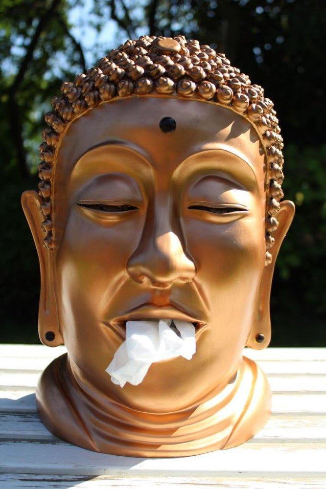 Buddha Kézitáska Doboz / Zsebkendő Tartó / Papír Tároló - Réz ( Méret:32×20×19 cm ) - Outlet24