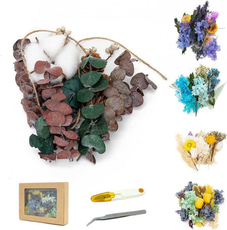 CALIYO Szárított Virágok Készlet - Otthoni és Kézműves Dekorációra - Outlet24