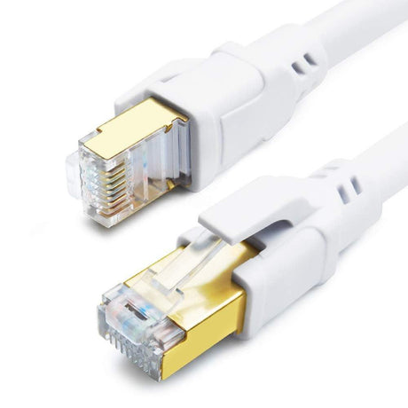 CAT 8 Ethernet Kábel 8m, 40Gbps 2000MHz SFTP Aranyozott RJ45 csatlakozó - Outlet24