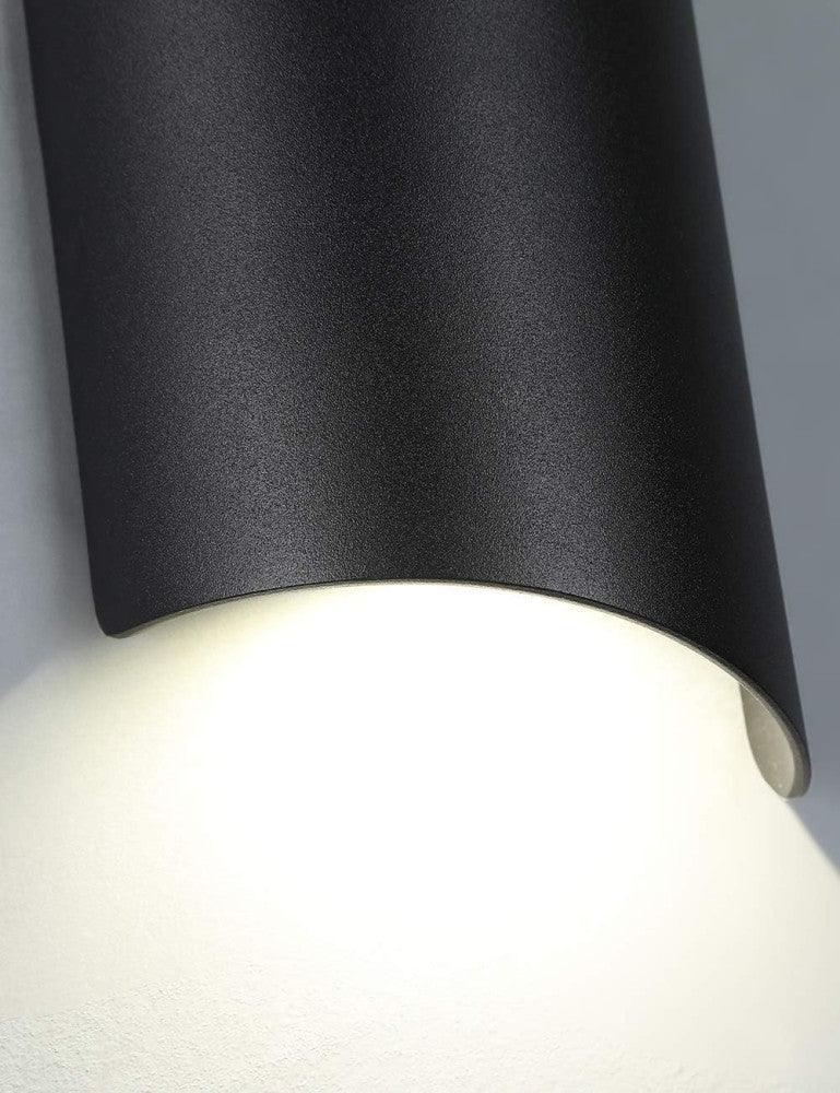 Charoom Modern LED Kültéri Fali Lámpa, IP44 Vízálló, 10W, Fekete, 4000K - Kertekhez és Teraszokhoz - Outlet24