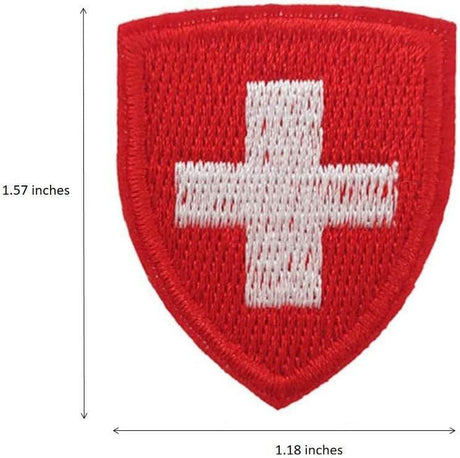 Cute-Patch 3 darabos Mini Svájci Zászló Hímzett Vasalható Foltok Utazási Embléma - Outlet24