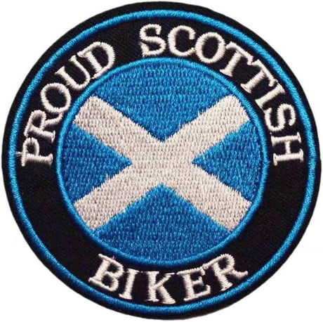 Cute-Patch Modern Skót Biker Vasalható Hímzett Folt, Skót Zászló Mintával - Outlet24