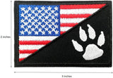Cute-Patch Taktikai Amerikai Zászló Jelvény, Hurokkal és Cipzárral, Bőrből Készült, Felvarró - Outlet24
