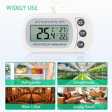 Digitális Hűtőtermométer, Vízálló, LCD Kijelző, Max/Min Rögzítési Funkció, Fehér Szín Újracsomagolt termék - Outlet24