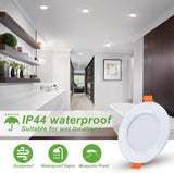 Dimmable LED Beépíthető Mennyezeti Lámpa IP44 5W Ultra-Vékony Kerek Alumínium Ötvözet, Nappali Fehér Színű Újracsomagolt termék - Outlet24