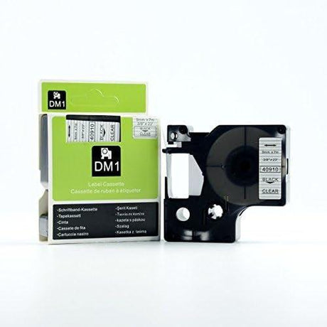 DYMO D1 40910 Kompatibilis Fekete-Átlátszó Szalagcímke 9mm 7m - Outlet24