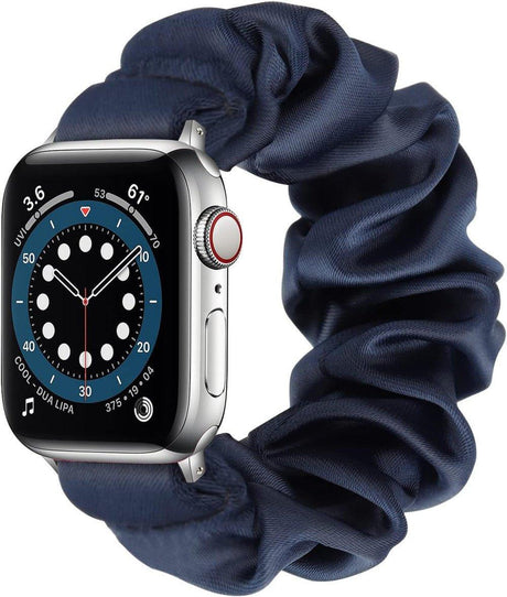 Elasztikus Női Puha Minta Nyomtatott Szövet Szíj Apple Watch Sorozat 8 7 6 5 4 3 2 SE-hez (Kék, S) Újracsomagolt termék - Outlet24