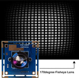 ELP 170 fokos Fisheye Lencsés USB Kamera, 1080p HD Felbontás, OV2710 CMOS, 2 Megapixeles Nagy Sebességű Mini Kamera Modul Robotokhoz, ATM-ekhez és Infókioszkokhoz - Outlet24