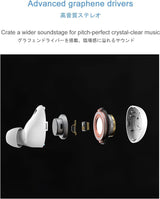Eono Eonobuds2 Bluetooth 5.2 Vezeték nélküli Fülhallgató IPX7 Mikrofonnal - Piano White - Outlet24