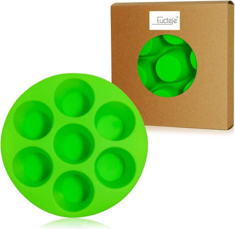 Eucteje zöld BPA-mentes, tapadásmentes szilikon sütőformák(19,1 x 17,9 x 4,9 cm) - Újracsomagolt termék - Outlet24