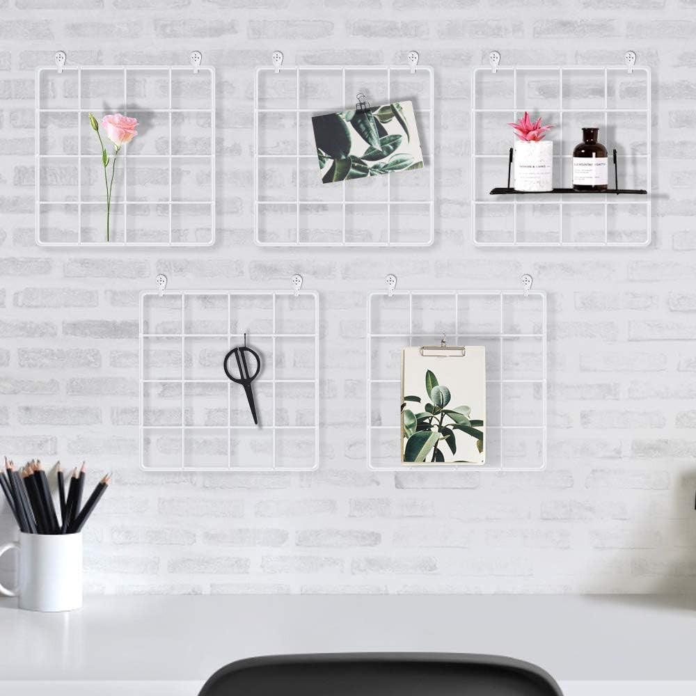 Fali dekoráció fotórács, 20 x 20 cm, fehér színű - stílusos és multifunkcionális fotófal - Outlet24