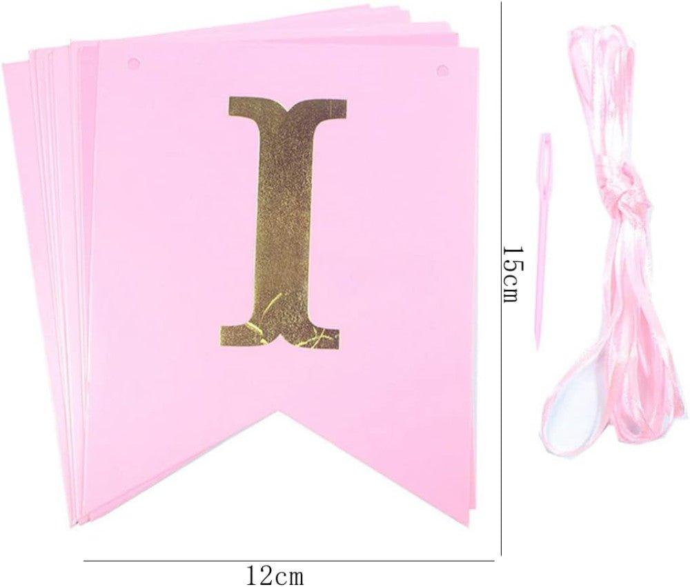 Feelairy dekoráció lányoknak, Lufielefánt Rózsaszín Lábnyom "It's A Girl" feliratú konfettivel - Outlet24