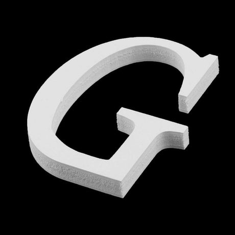 Fehér G betű dekoriáció, 8 x 6,1 x 0,8 cm Újracsomagolt termék - Outlet24