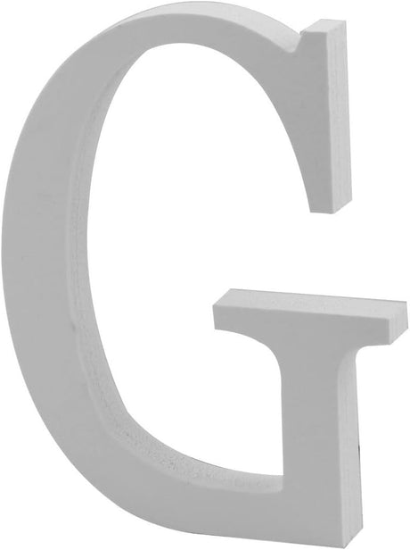 Fehér G betű dekoriáció, 8 x 6,1 x 0,8 cm Újracsomagolt termék - Outlet24