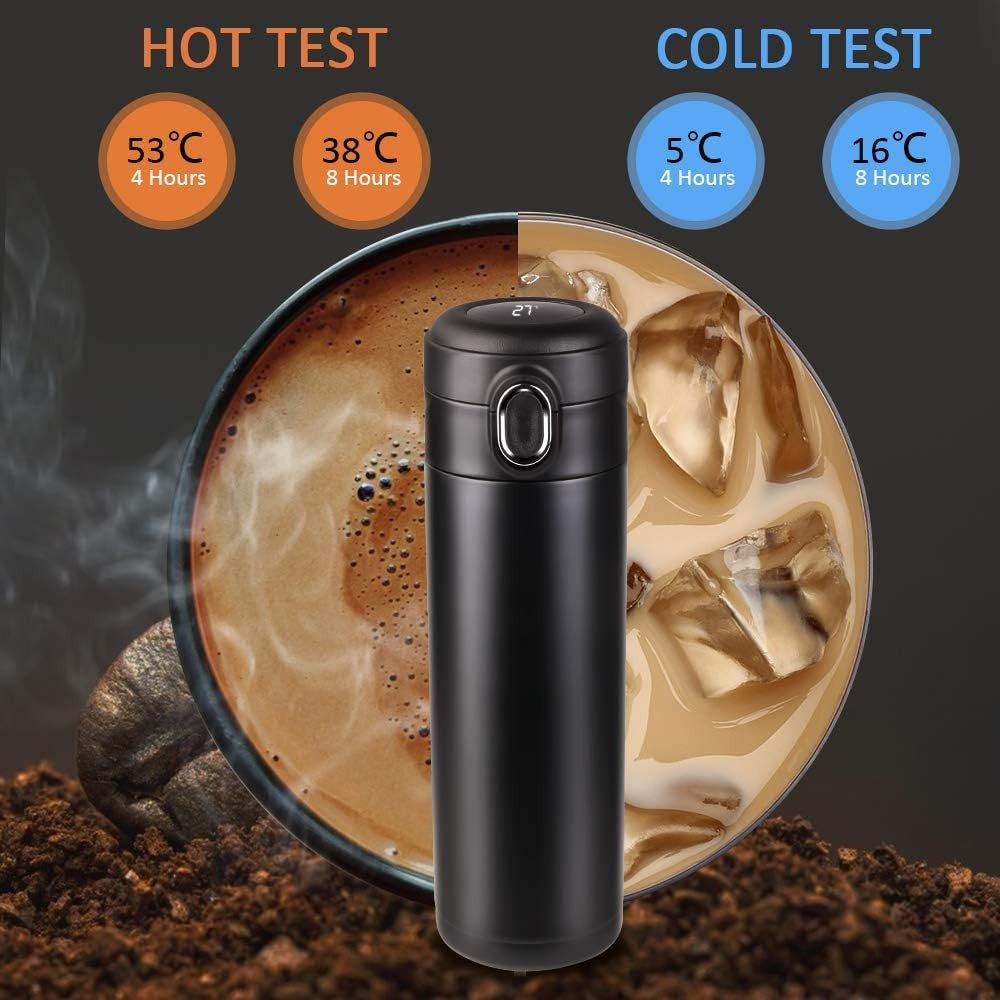 Flintronic utazóböge, 450 ml-es, LED hőmérséklet-kijelző Smart Water Cup - Újracsomagolt termék - Outlet24