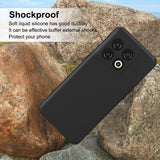 Foluu fekete, ütésálló, karcmentes, mikroszálas OnePlus 10 Pro 5G szilikon tok - Outlet24