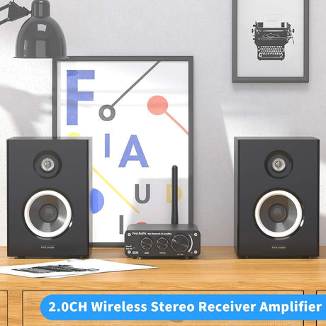 Fosi Audio BT10A Bluetooth 5.0 Sztereó Erősítő, TPA3116 Chip, 50Wx2, Fekete - Outlet24