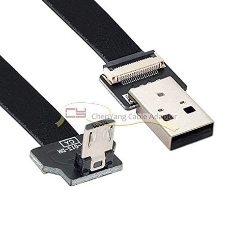 FPC Kábel USB 2.0 Típus-A Férfi - Micro USB 5Pin Férfi Adatlapos FPV-hez és Telefonhoz - Outlet24
