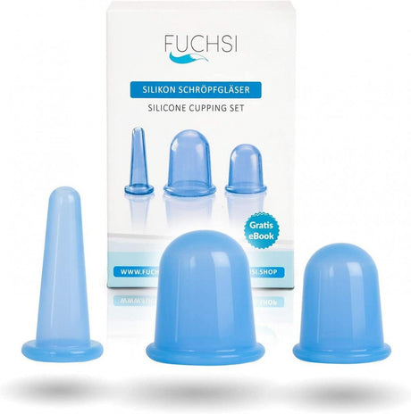 Fuchsi Cupping csészék, Orvosi Szilikonból Készült, 3 darabos Újracsomagolt termék - Outlet24
