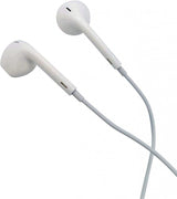 Fülhallgató 3.5 mm-es Jack-kel, Sztereó Hangzás, Mikrofon és Hangerőszabályzó - Fehér - Outlet24