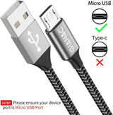 GIANAC Micro USB kábel 4 darabos, 0,5M, 1M, 2M, 3M méretben - Outlet24