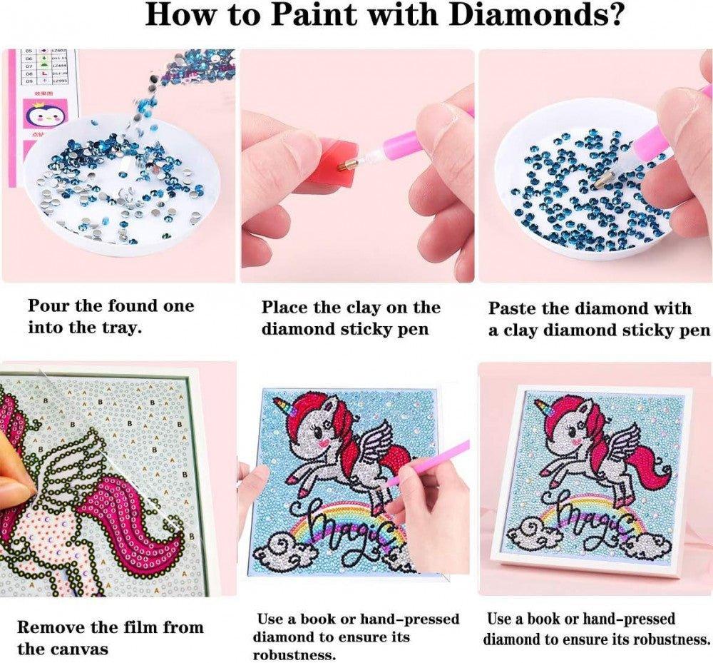 Gyémántos Képkészítő Készlet Unikornis Modell - Diamond Painting - Outlet24