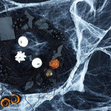 Halloween Pókháló 60g, 30 Darab Mű Pókkal - Beltéri és Kültéri Dekorációhoz Újracsomagolt termék - Outlet24