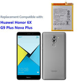 HB386483ECW+ Akkumulátor, Kompatibilis Huawei Honor 6X, G9 Plus és Nova Plus modellekkel, Szerszámokkal Újracsomagolt termék - Outlet24