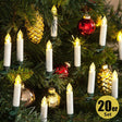I-Glow Vezeték nélküli Karácsonyi Gyertyák 20-as Szett, Melegfehér - Outlet24