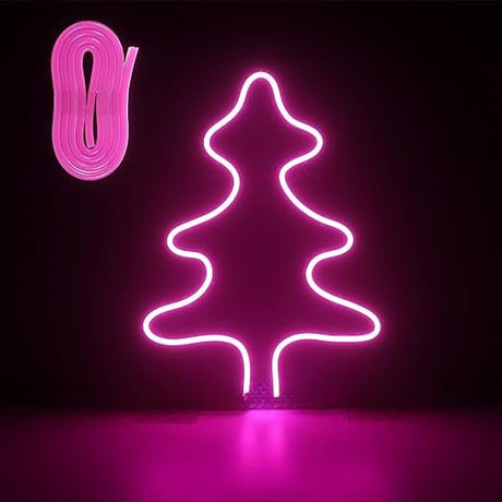 I-SHUNFA DIY Neon Éneklő, Pink LED Neon Fali Világítás Modern Dekorációhoz - Outlet24