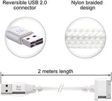 InfoTechnica 2M 30-Pin USB Kábel, Alumínium Csatlakozók, Nylon Fonott, 2db Újracsomagolt termék - Outlet24