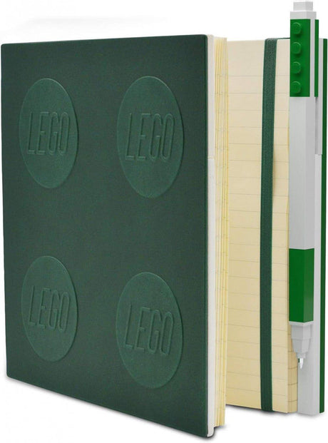 IQ LEGO Zárható Jegyzetfüzet Gél Tollal (Szín:Zöld) - Outlet24