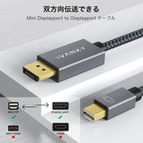 iVANKY Mini DisplayPort Kábel, 1m 4K@75Hz, Fekete, Kompatibilis Surface Pro/Dock, Mac, MacBook Air/Pro és iMac készülékekkel Újracsomagolt termék - Outlet24