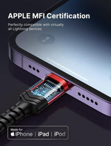 JSAUX USB C Lightning kábel 1,8 m - Újracsomagolt termék - Outlet24