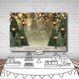 Karácsonyi Fotózási Háttér Fenyőfákkal, 2,1 x 1,5 m - Open Box - Outlet24
