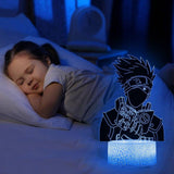 Kodetops Anime téma 3D LED Éjszakai Fény Játék Távirányítóval, 16 színváltozattal - Outlet24