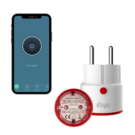 Konyks Priska Max 3 EU WiFi + BT Okosdugó, Fogyasztásmérővel, Alexa/Google Home Kompatibilis Újracsomagolt termék - Outlet24