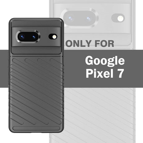 leChivée Google Pixel 7 Védőtok, Rács Dizájn, Vékony Puha TPU, Por- és Ütésálló, Fekete - Outlet24