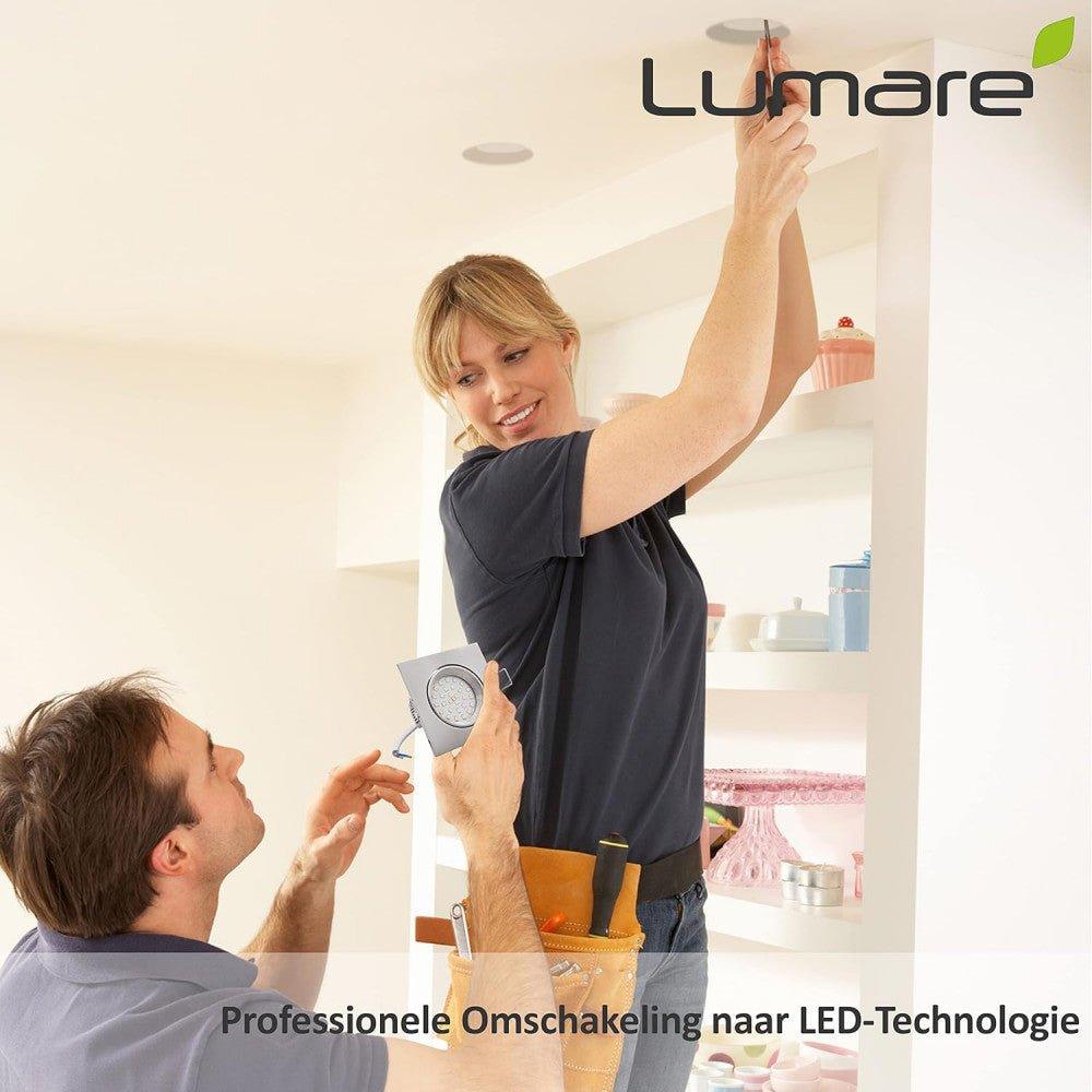 LED Beépíthető Spotlámpa 6W, 360lm, Extra Sekély, Négyszögletes Fehér Keret, IP44 Védettségű, Meleg Fehér 3000K Újracsomagolt termék - Outlet24